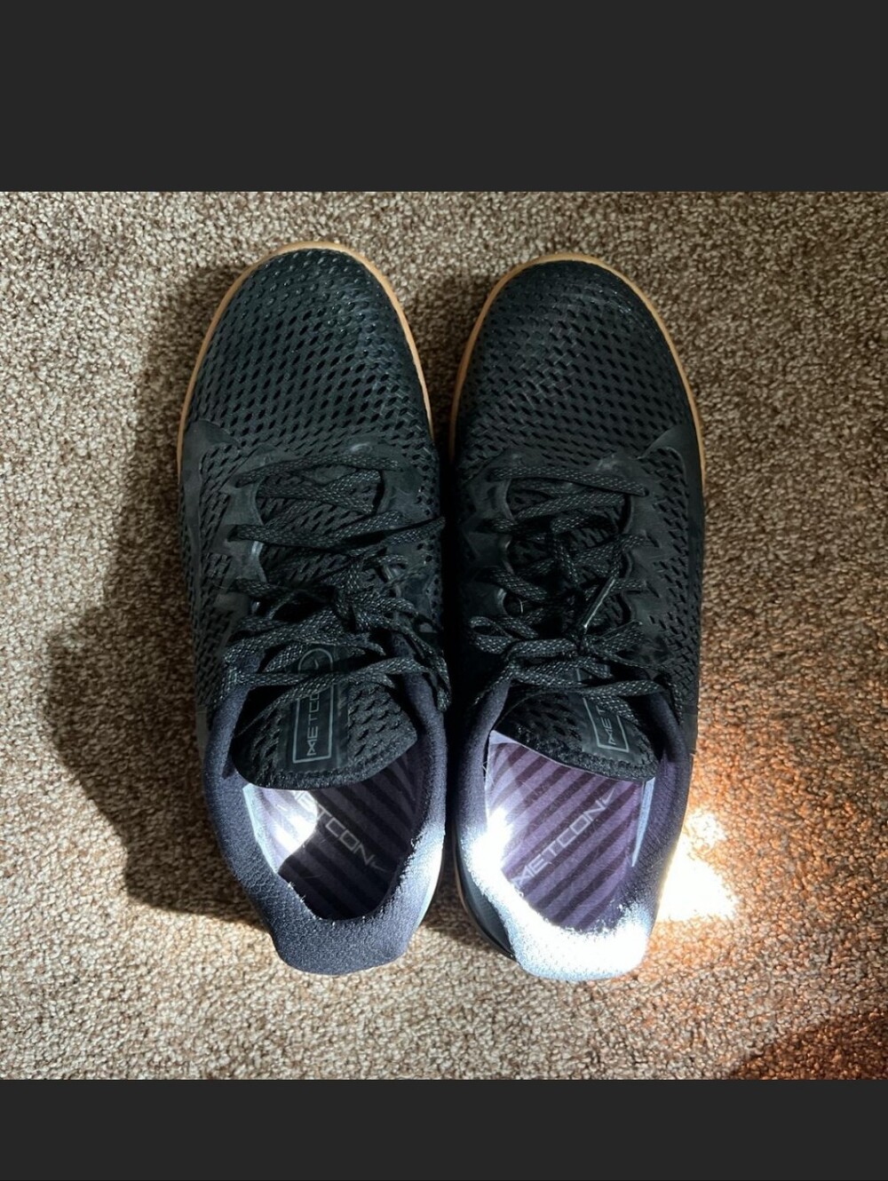 Nike Metcon 6 Custom Black/Gum 10.5 - Picture 3 of 4